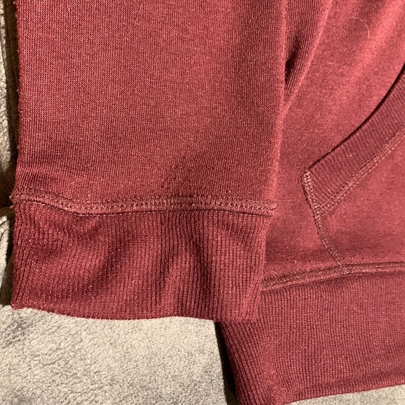 Ardene Burgundy/Wine 3 Owls Hoodie Sweatshirt - size S - Picture 6 of 16